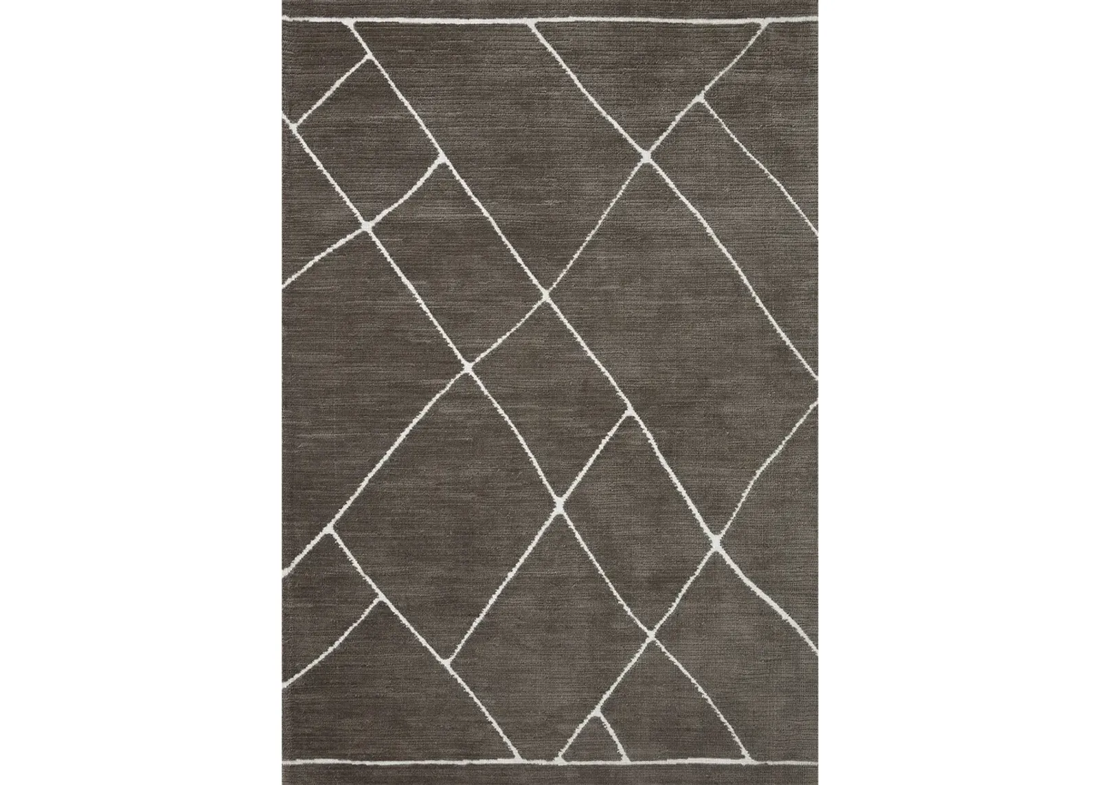 Logan Mocha/White 9'3" x 13' Rug