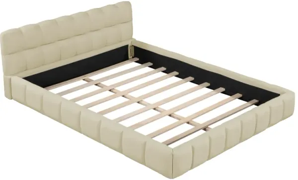Merax Modern Upholstered Platform Bed Frame