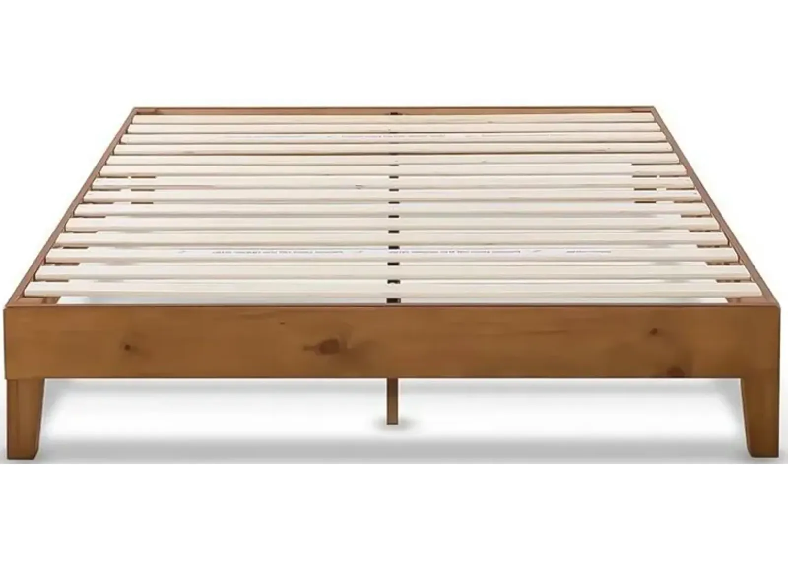 Hivvago Full size Mid-Century Modern Solid Wood Platform Bed Frame in Natural