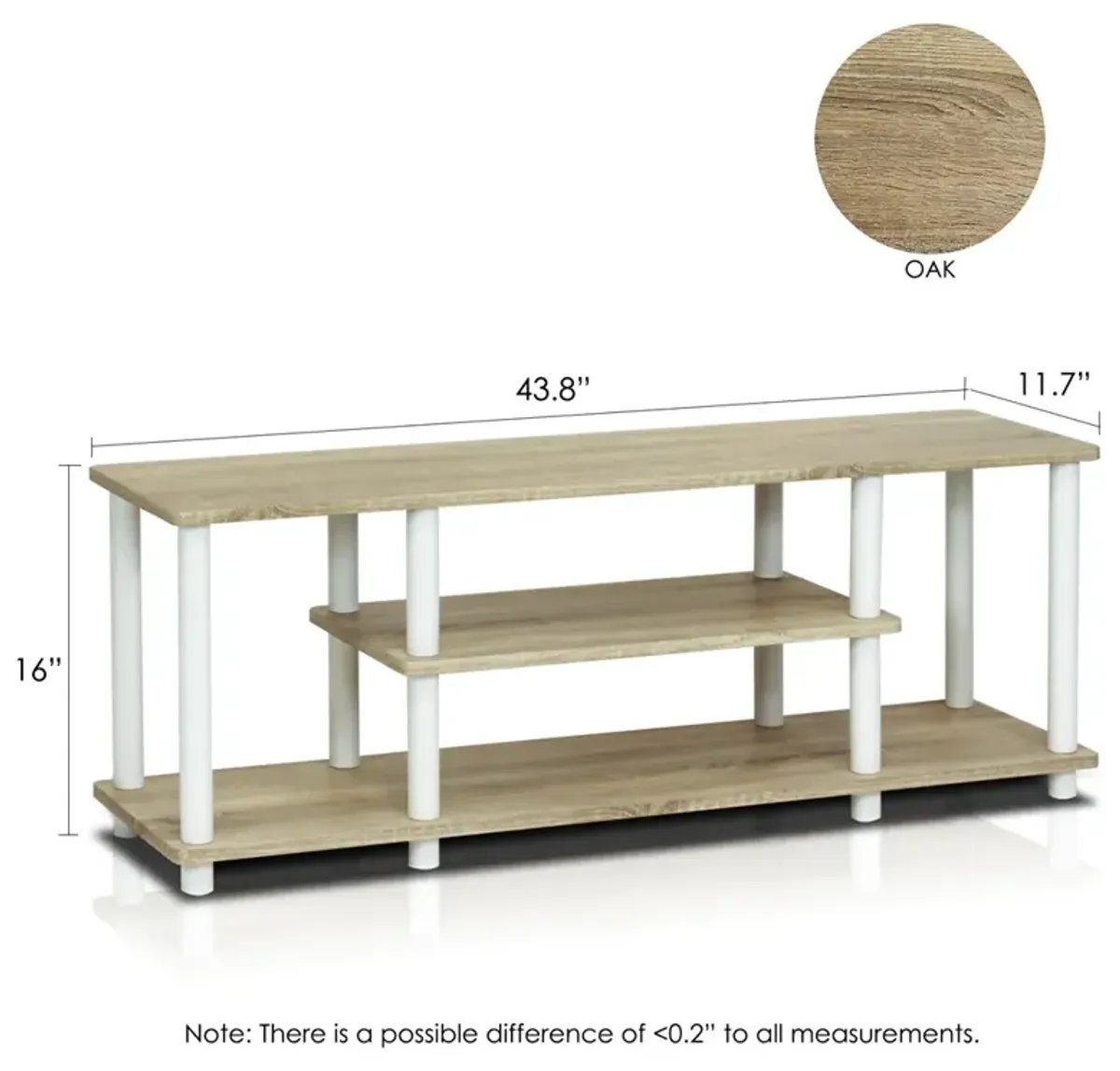 Turn-N-Tube No Tools 3D 3-Tier Entertainment TV Stands