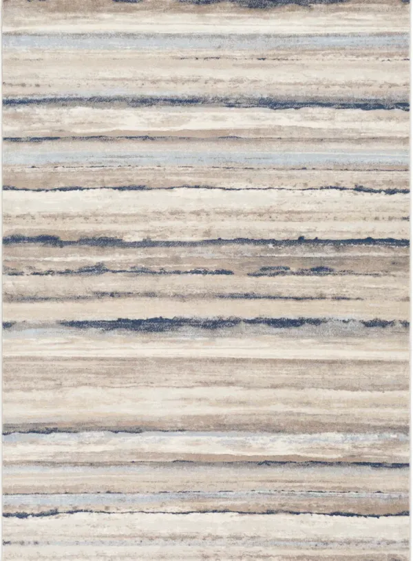 Roma ROM-2306 7'10' Round White Rug