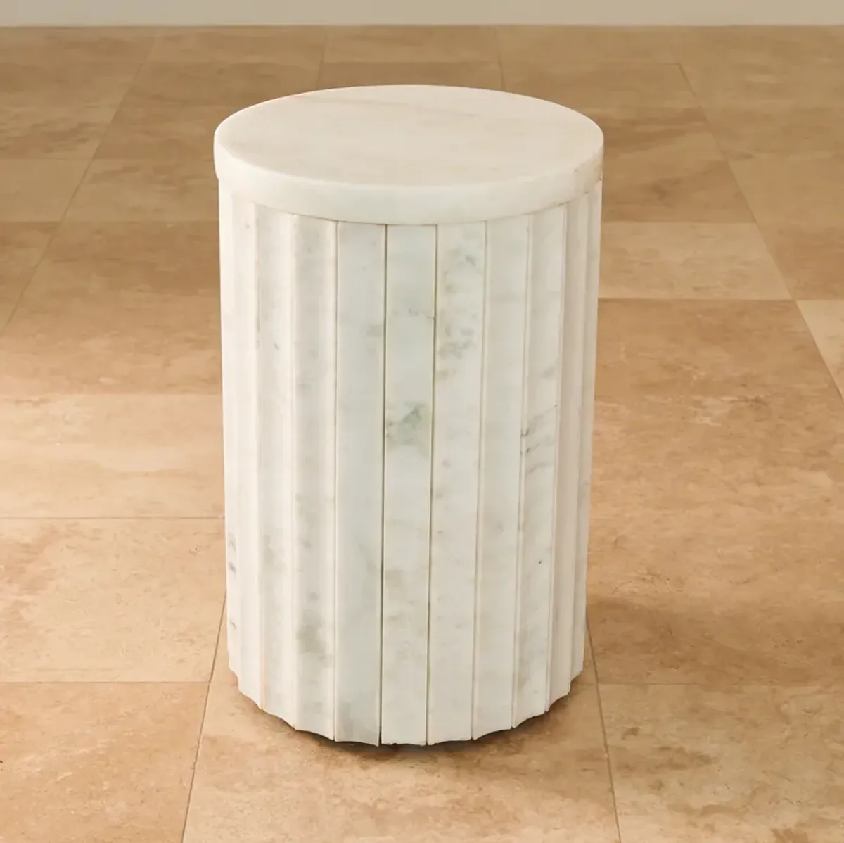 Marble Column Table