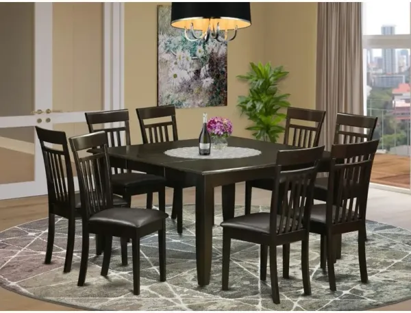 9 Pc Dining room set-Table and 8 Kitchen Chairs.
