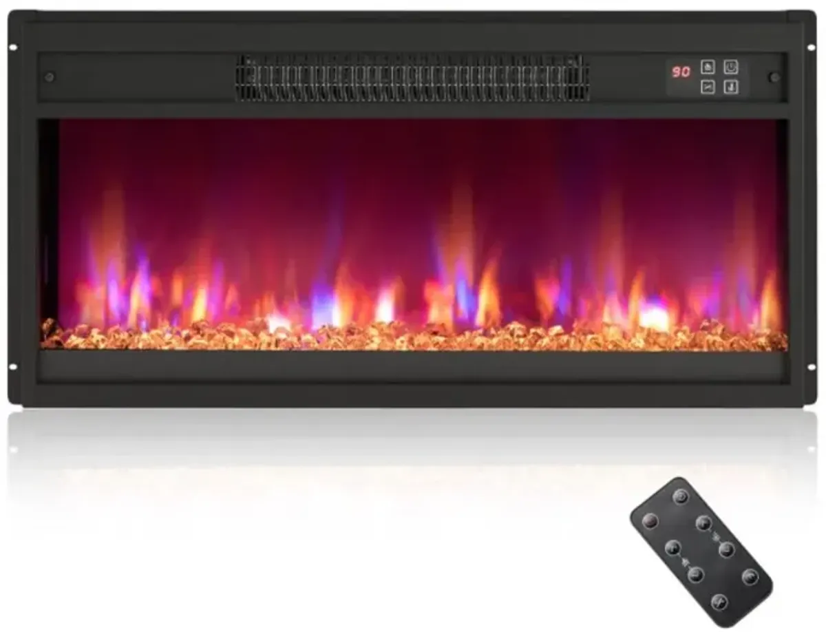 Hivvago 1500W Electric Fireplace Insert with Remote Control-23 inches