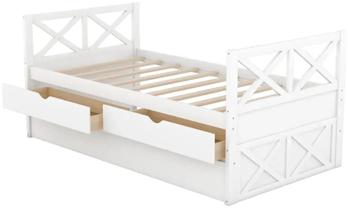 Merax Multi-Functional Daybed with Drawers and Trundle