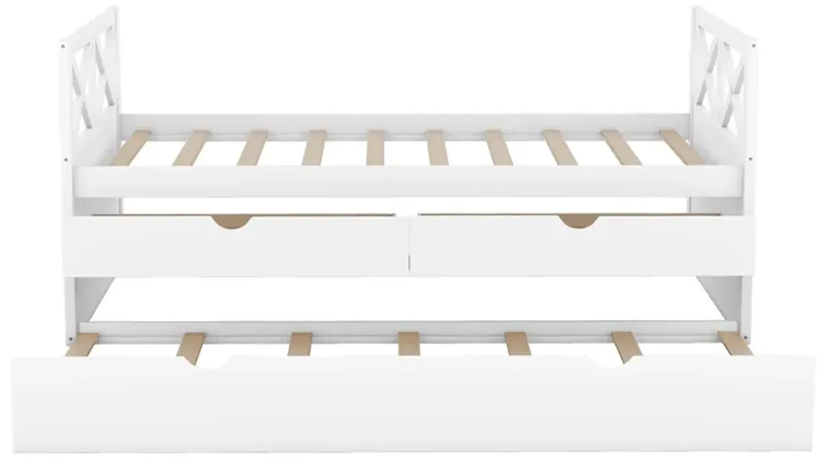 Merax Multi-Functional Daybed with Drawers and Trundle