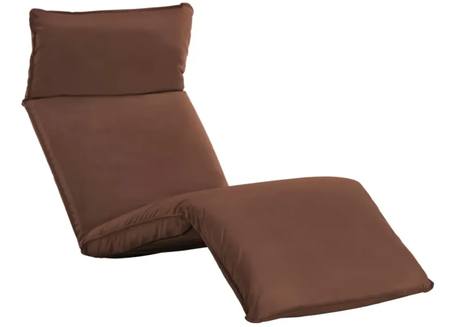 vidaXL Foldable Sunlounger Oxford Fabric Brown