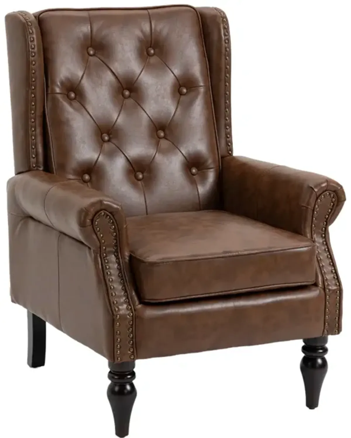 Wood Frame Armchair, Modern Accent Chair Lounge Chair For Living Room