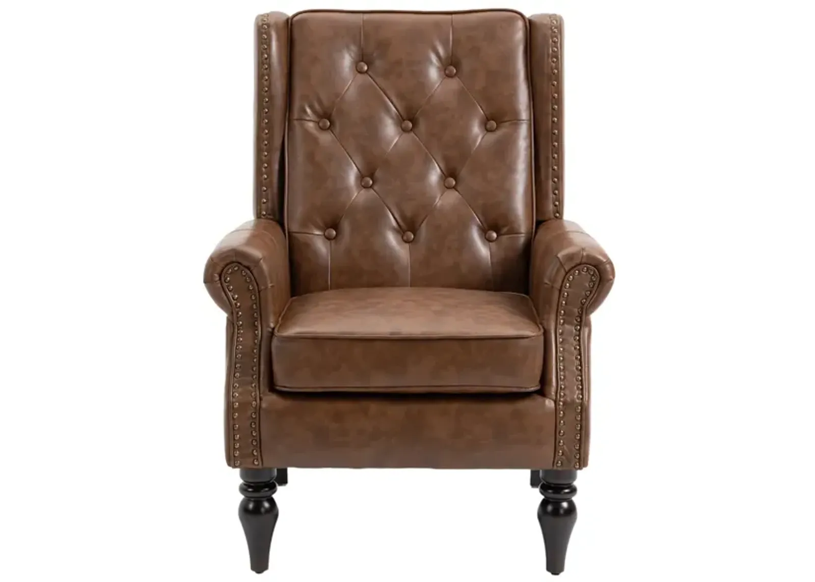 Wood Frame Armchair, Modern Accent Chair Lounge Chair For Living Room