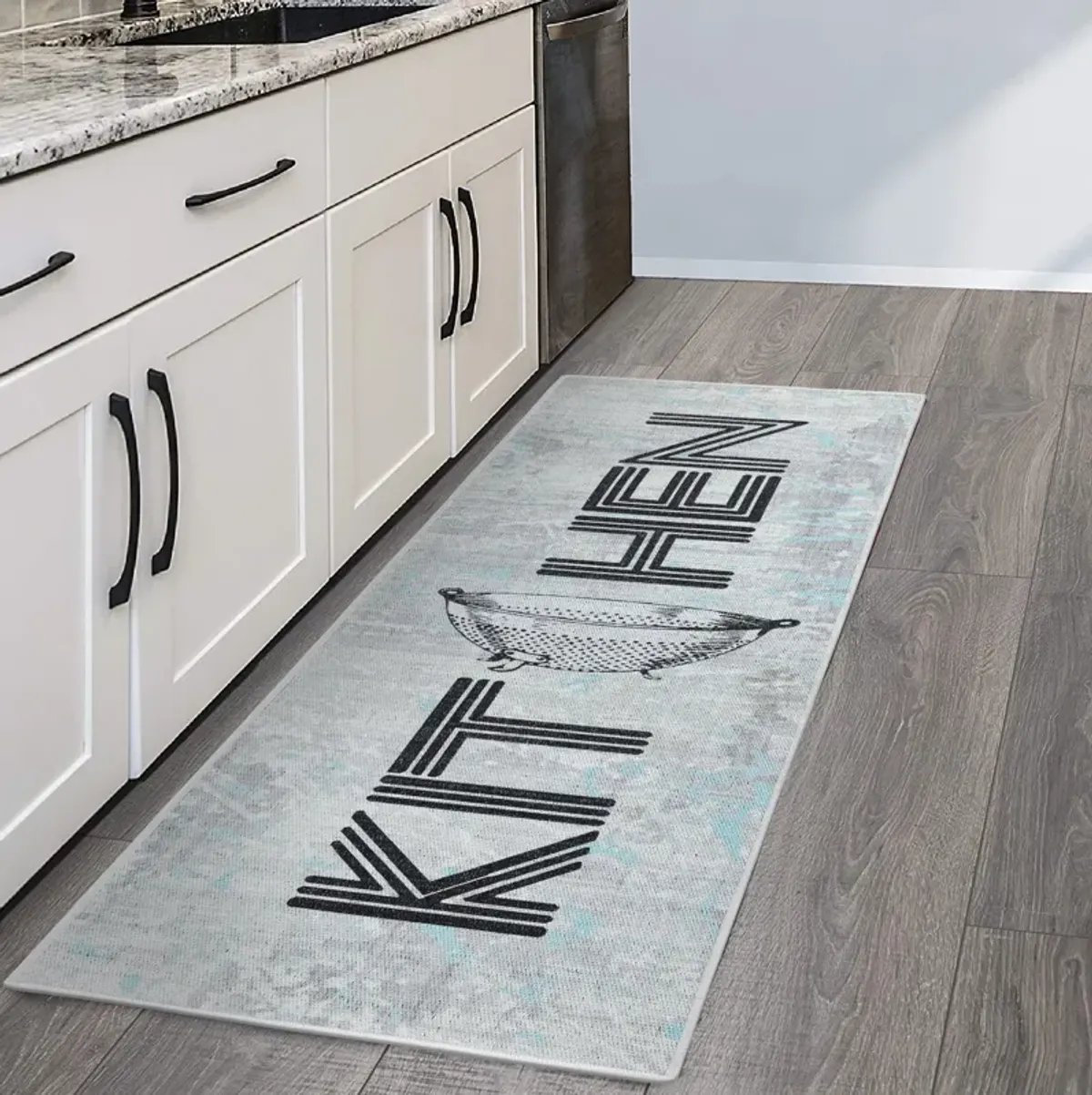 SUSSEXHOME Non Skid 70 % Cotton Washable Kitchen Runner Rug - 20 x 59 Inches