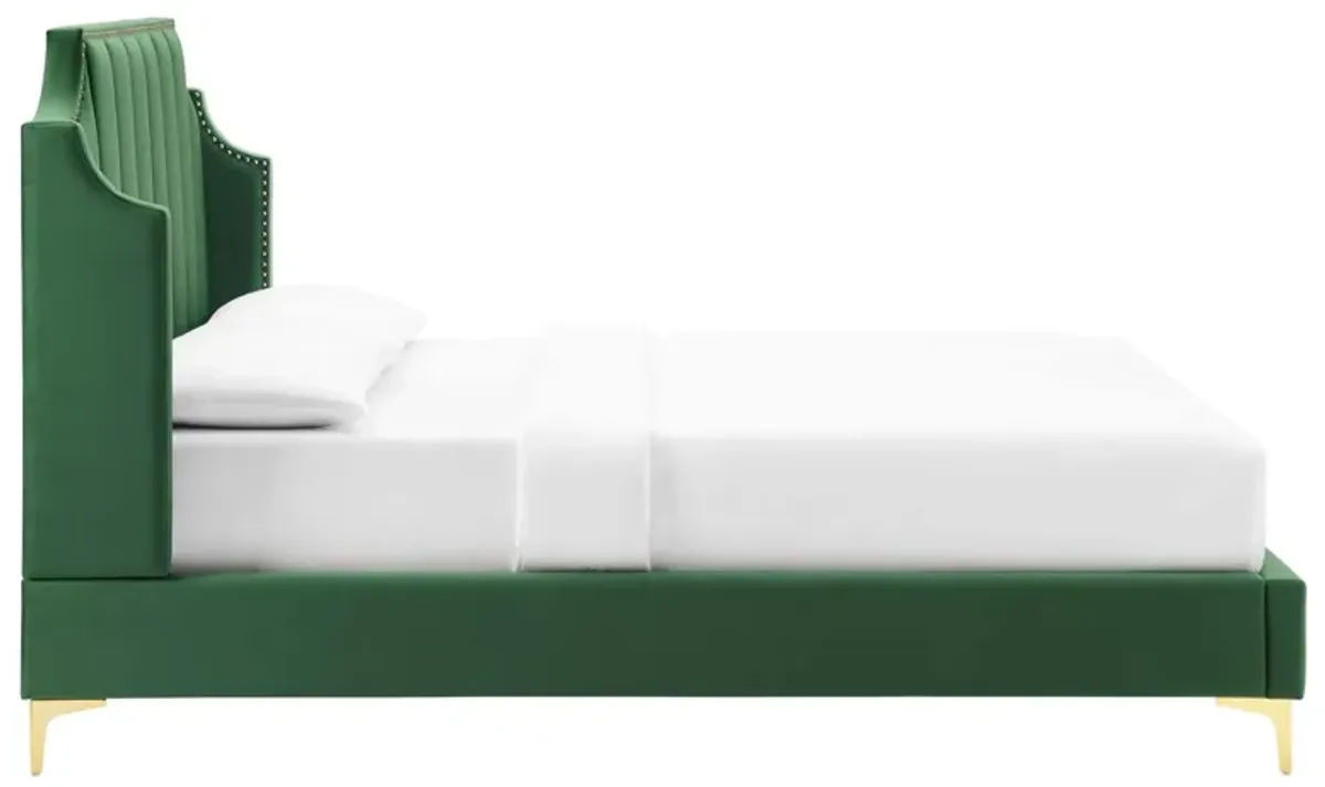 Modway - Daniella Performance Velvet Queen Platform Bed