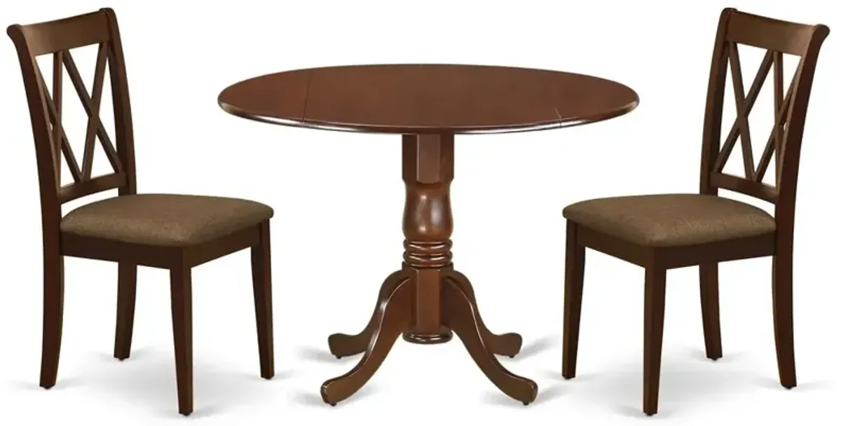 Dining Room Set Mahogany, DLCL3-MAH-C