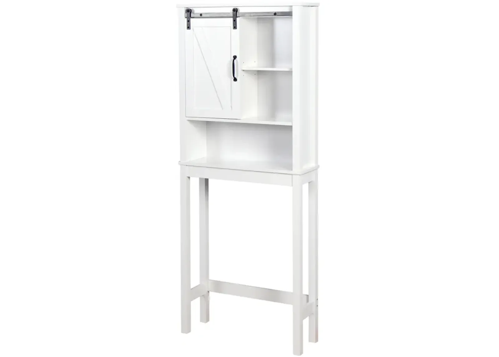 Hivvago OvertheToilet SpaceSaving Bathroom Storage Cabinet with Barn Door in