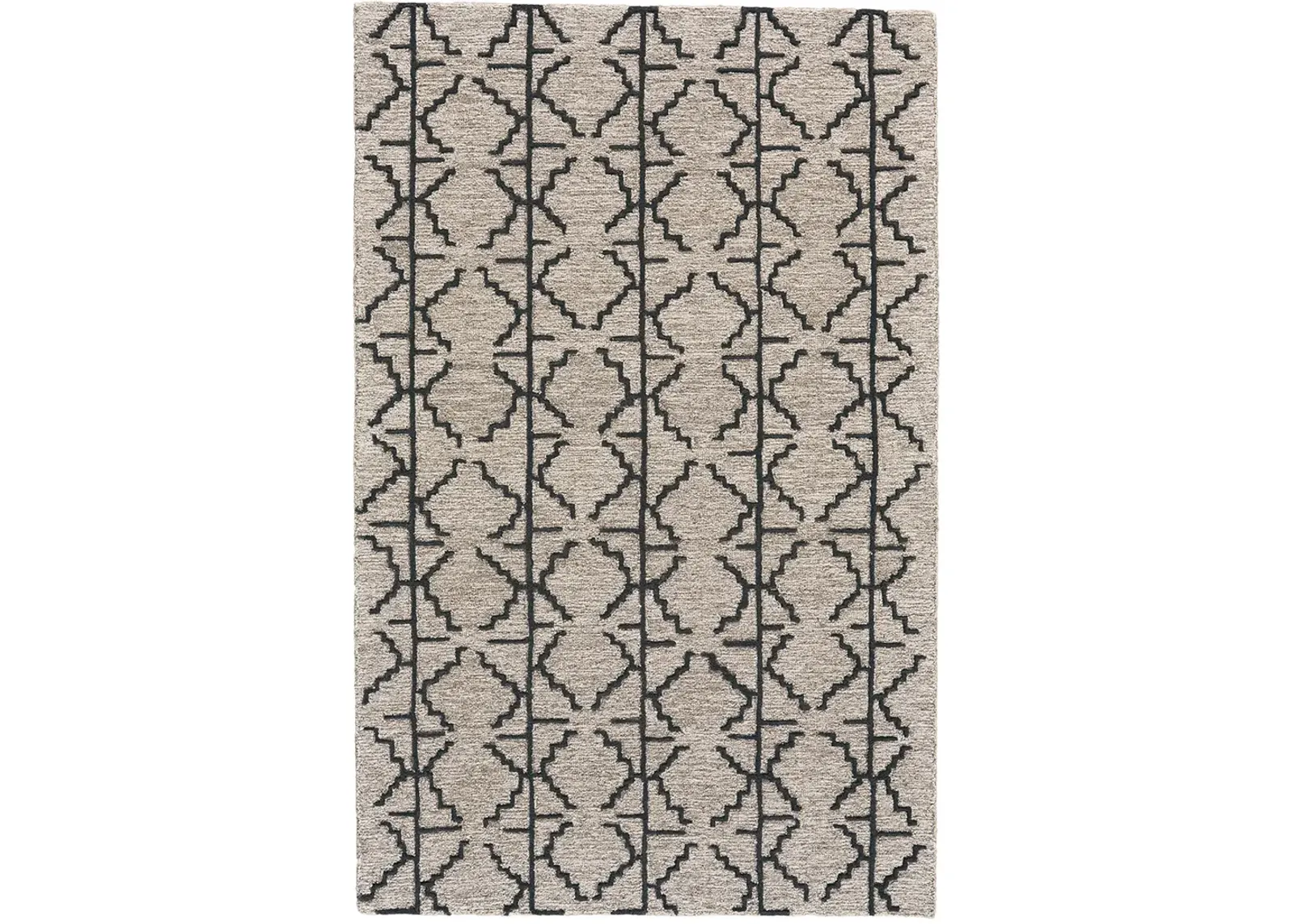 Enzo 8732F Black/Taupe/Gray 2'6" x 8' Rug