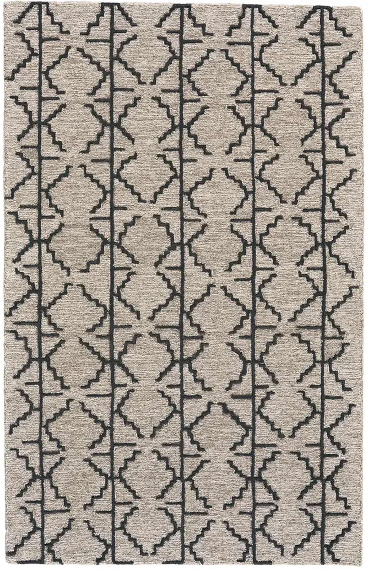 Enzo 8732F Black/Taupe/Gray 2'6" x 8' Rug