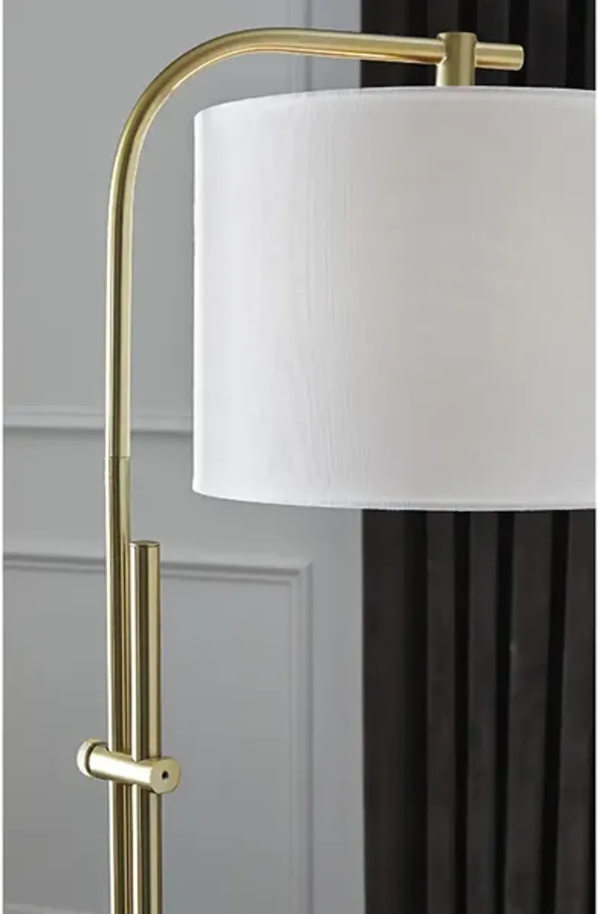 Baronvale Floor Lamp, Brass