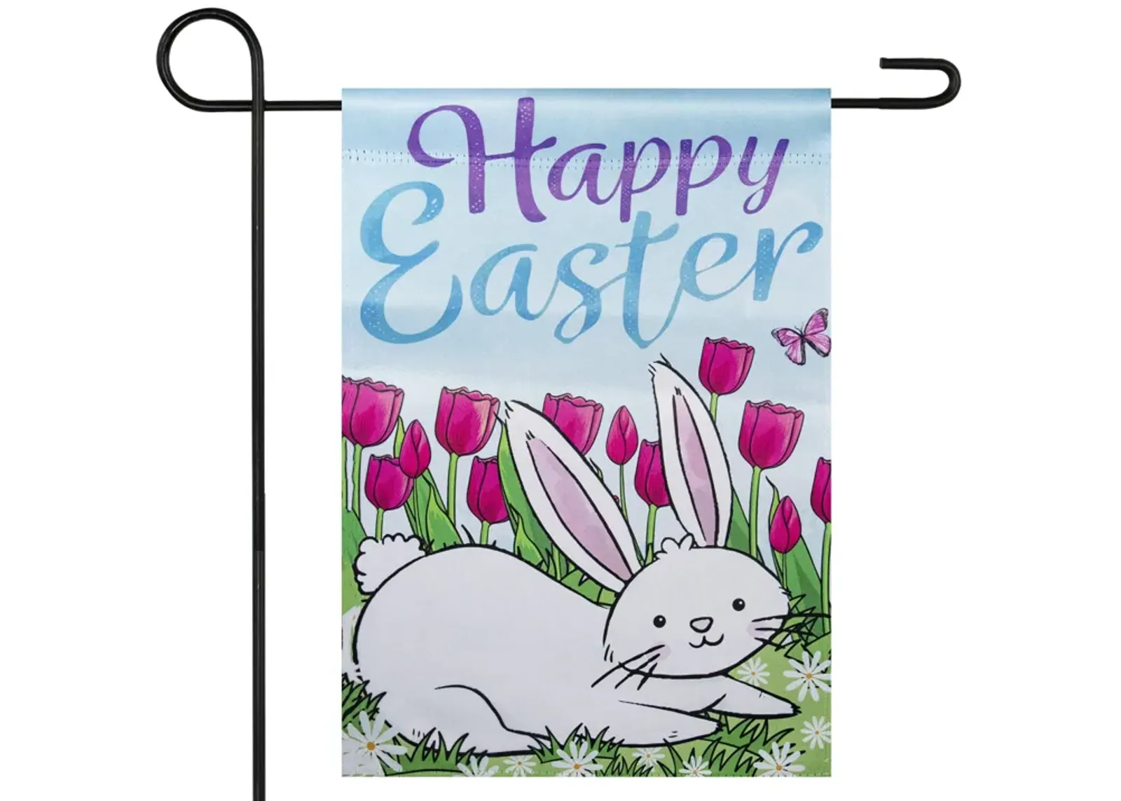 Happy Easter Bunny Outdoor Garden Flag 12.5" x 18"