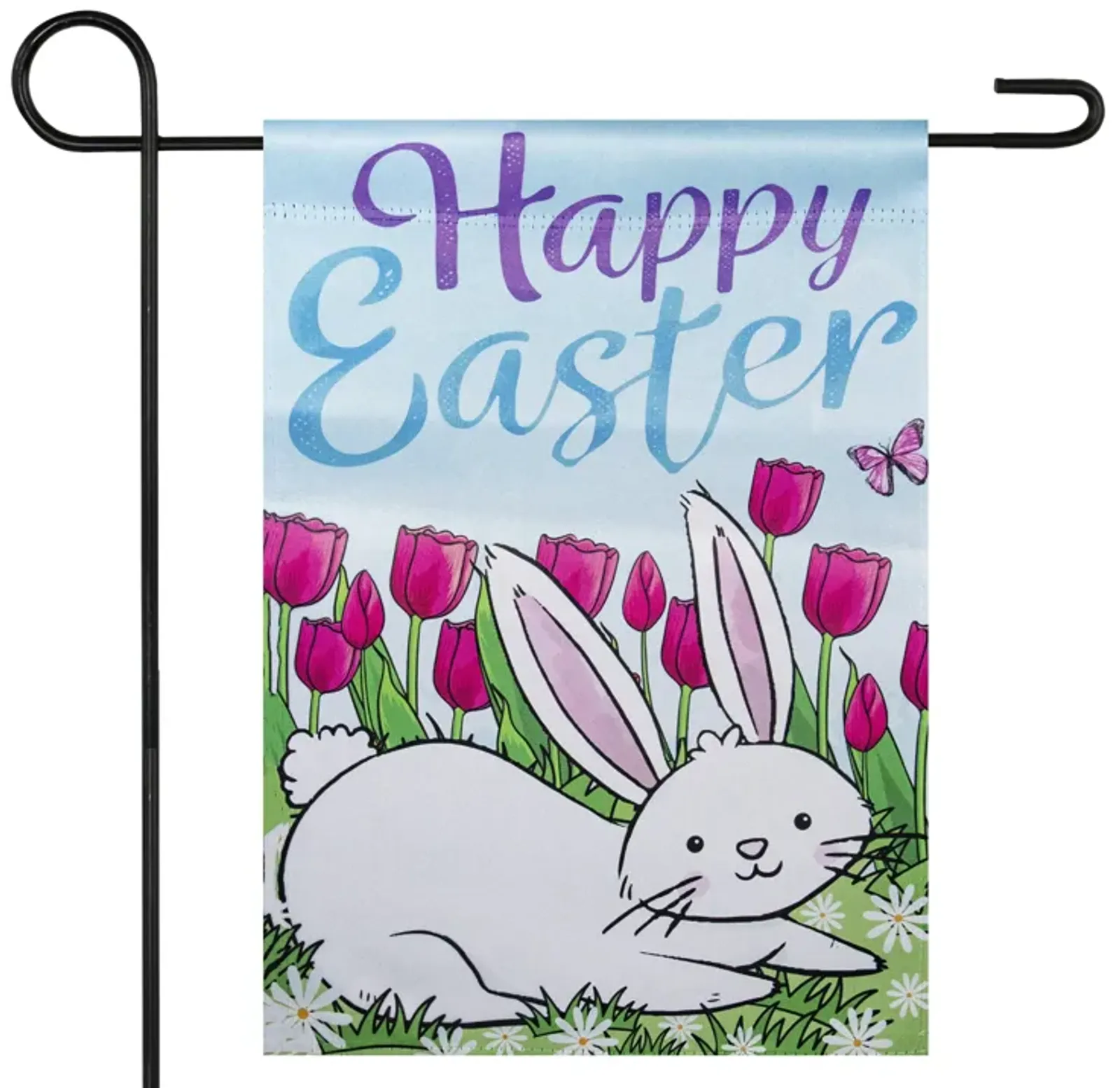 Happy Easter Bunny Outdoor Garden Flag 12.5" x 18"