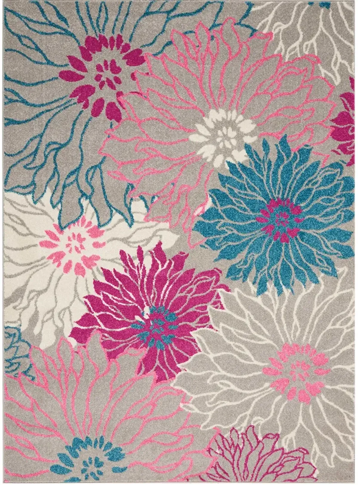 Passion PSN17 Gray 5' x Round Rug