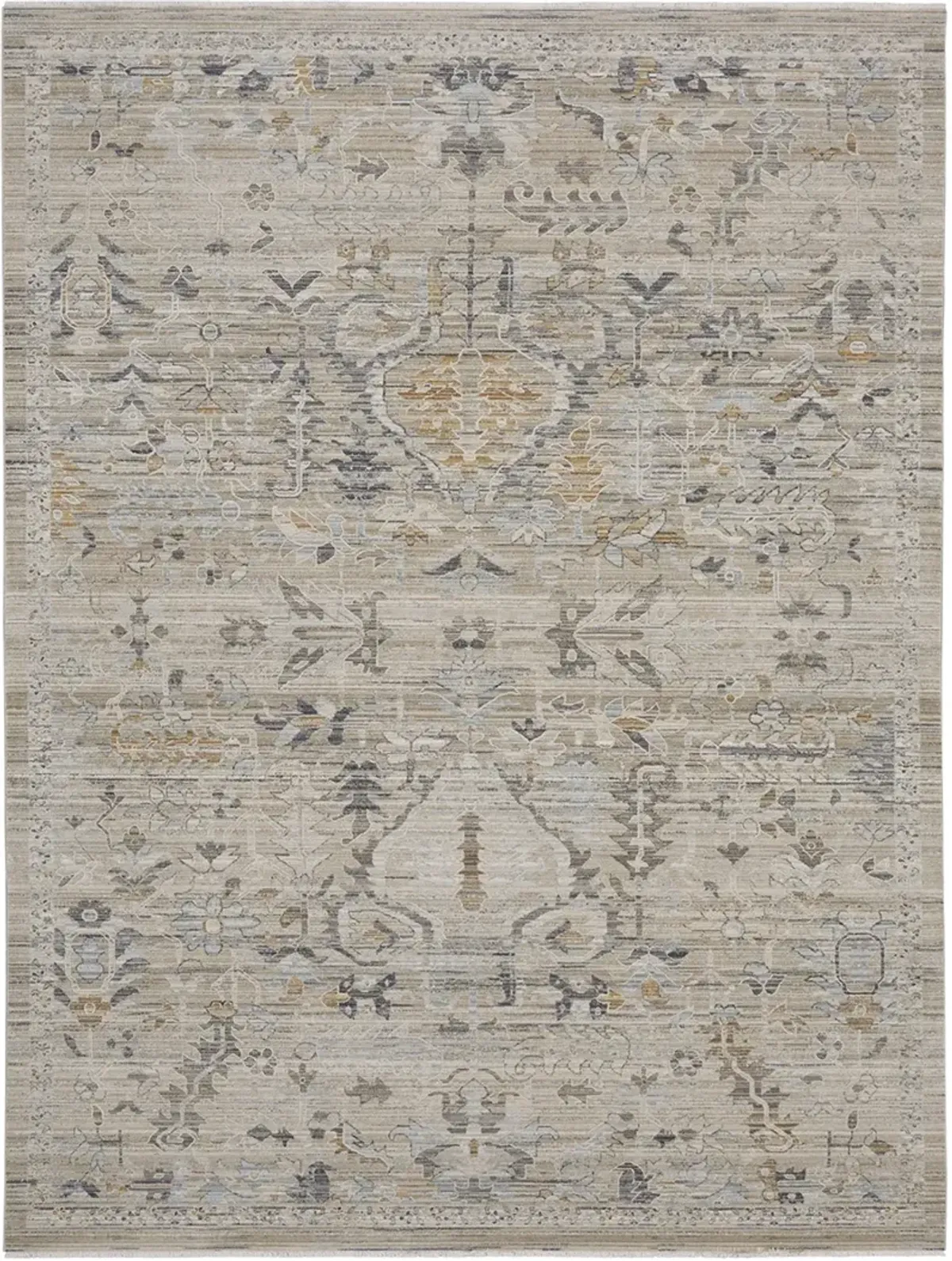 Lynx LNX02 Ivory/Taupe 7’10” x Round Rug