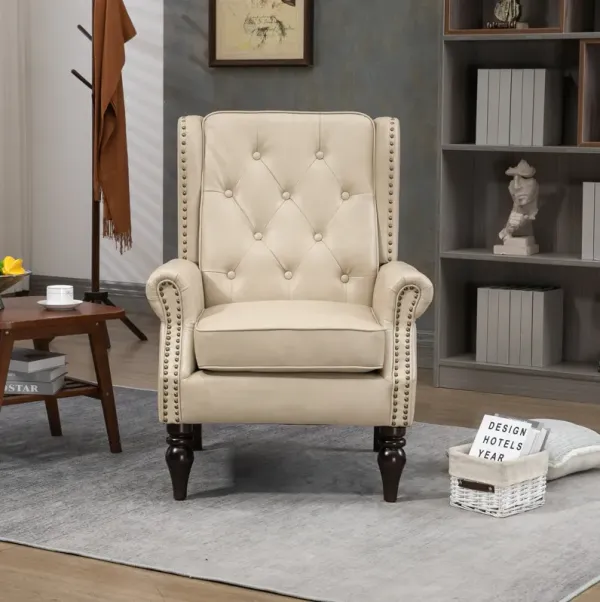 Streamdale Wood Frame Armchair, Modern Accent Chair Lounge Chair For Living Room