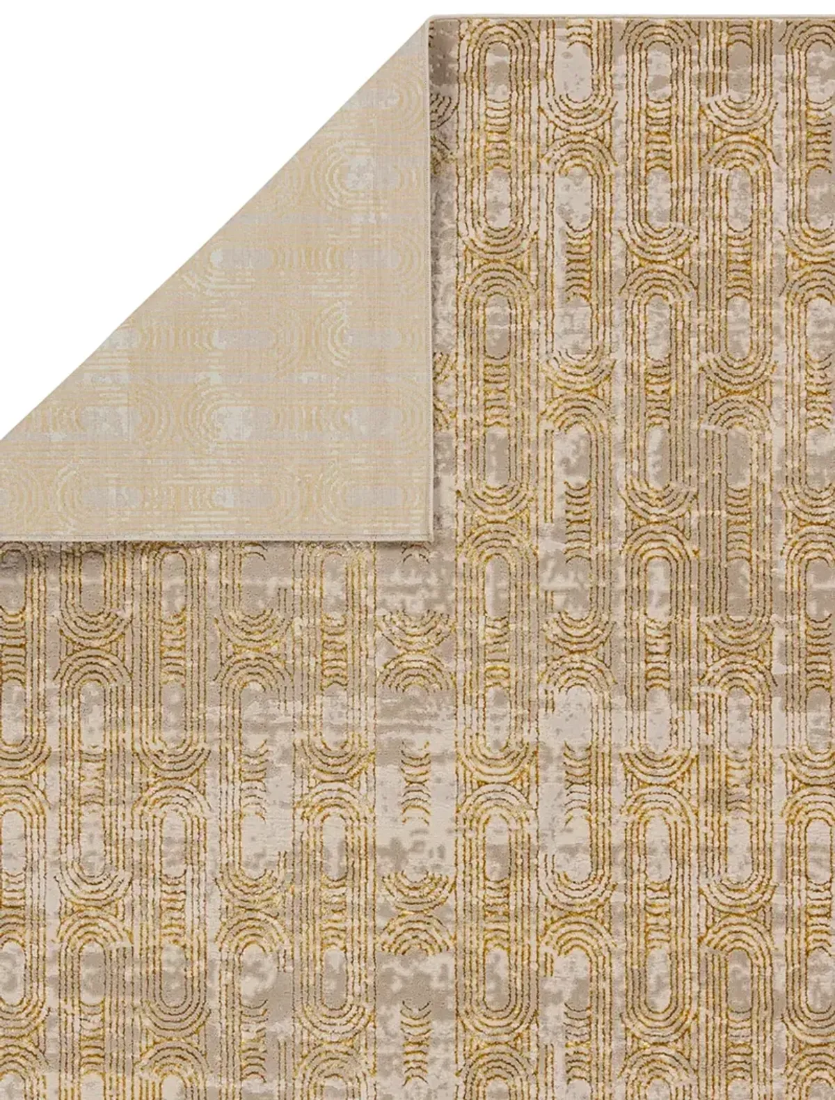 Catalyst Gimeas Yellow/Gold 3'3" x 12' Runner Rug