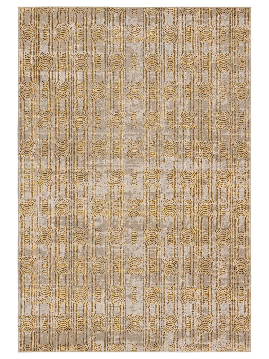 Catalyst Gimeas Yellow/Gold 3'3" x 12' Runner Rug