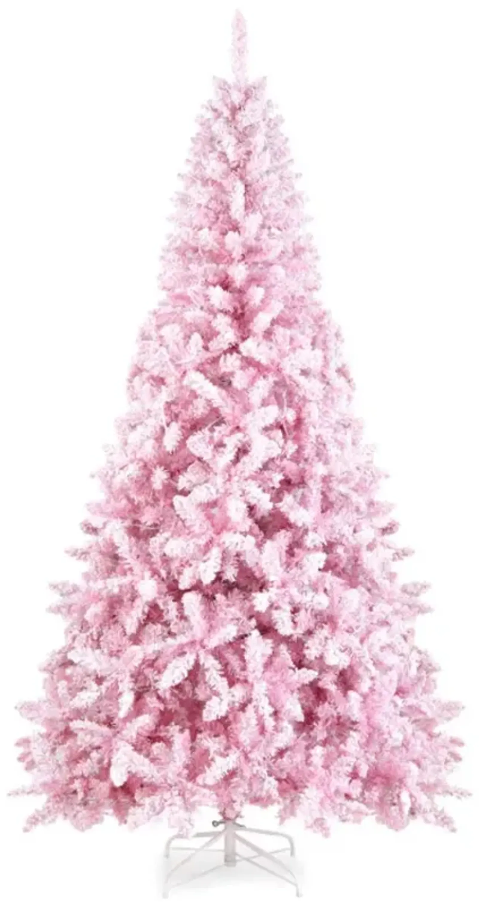 Hivvago 7.5 Feet Flocked Christmas Tree