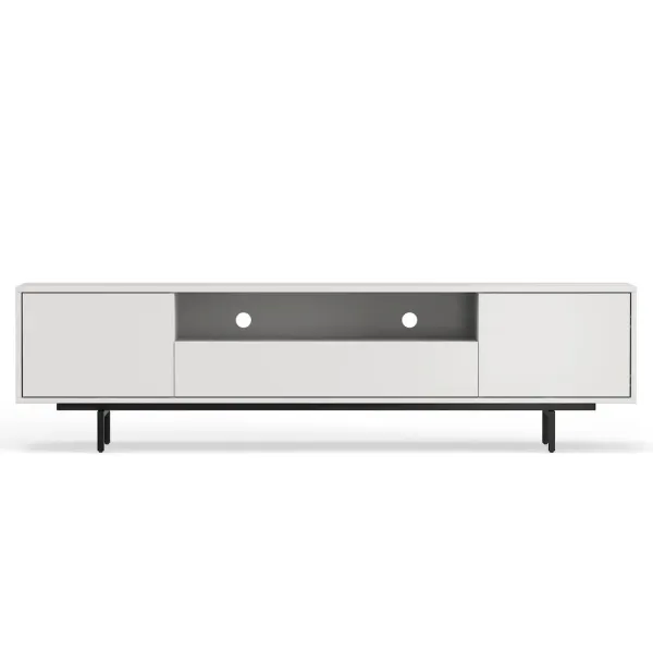 Avichi White Laminate 3 Door TV Console