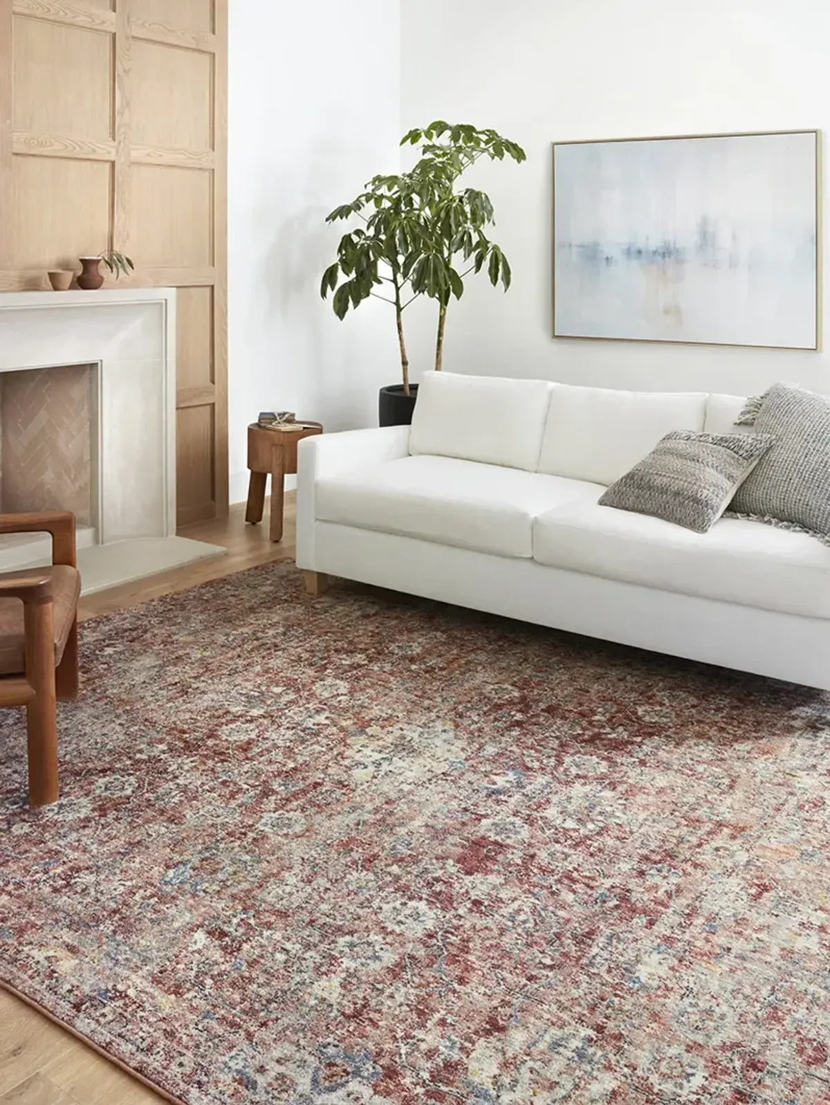 Cassandra CSN03 Rust/Ivory 3'9" x 5'9" Rug