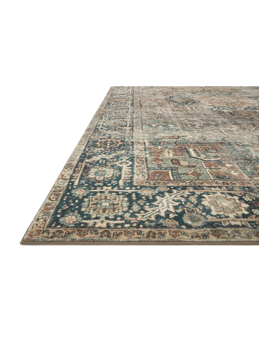 Margot MAT02 Terracotta/Lagoon 3'6" x 5'6" Rug