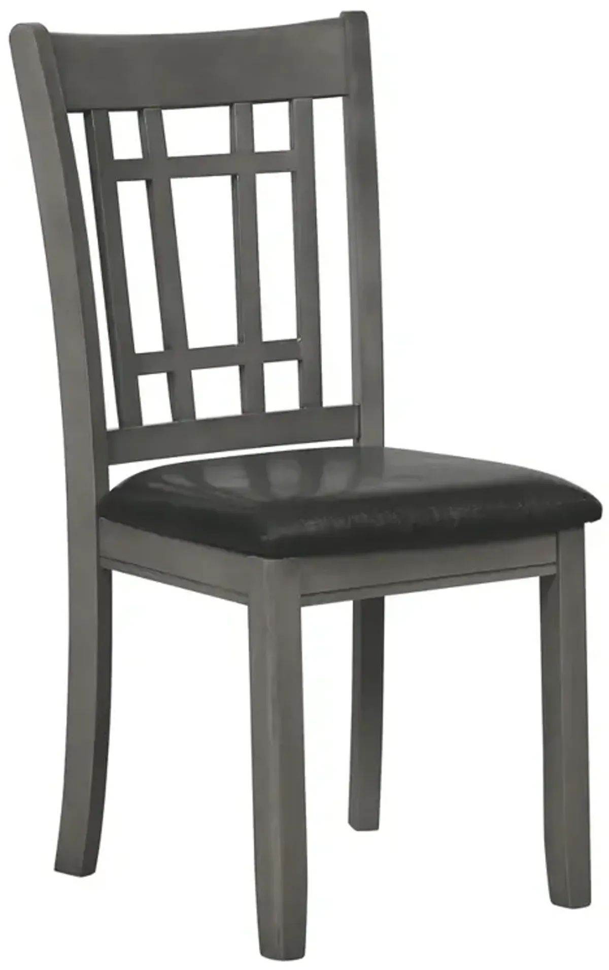 Lavon Padded Dining Side Chairs Medium Grey and Black (Set of 2)