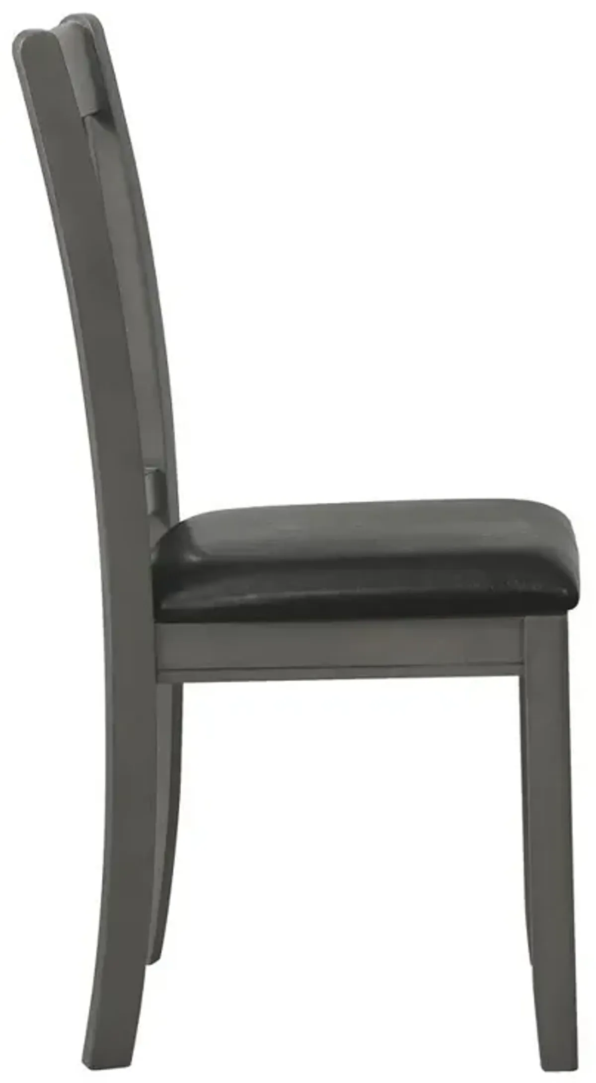 Lavon Padded Dining Side Chairs Medium Grey and Black (Set of 2)