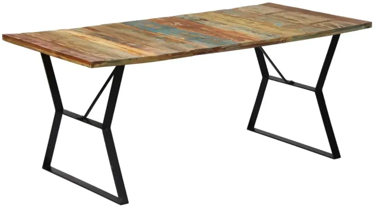 vidaXL Dining Table 70.9"x35.4"x29.9" Solid Reclaimed Wood