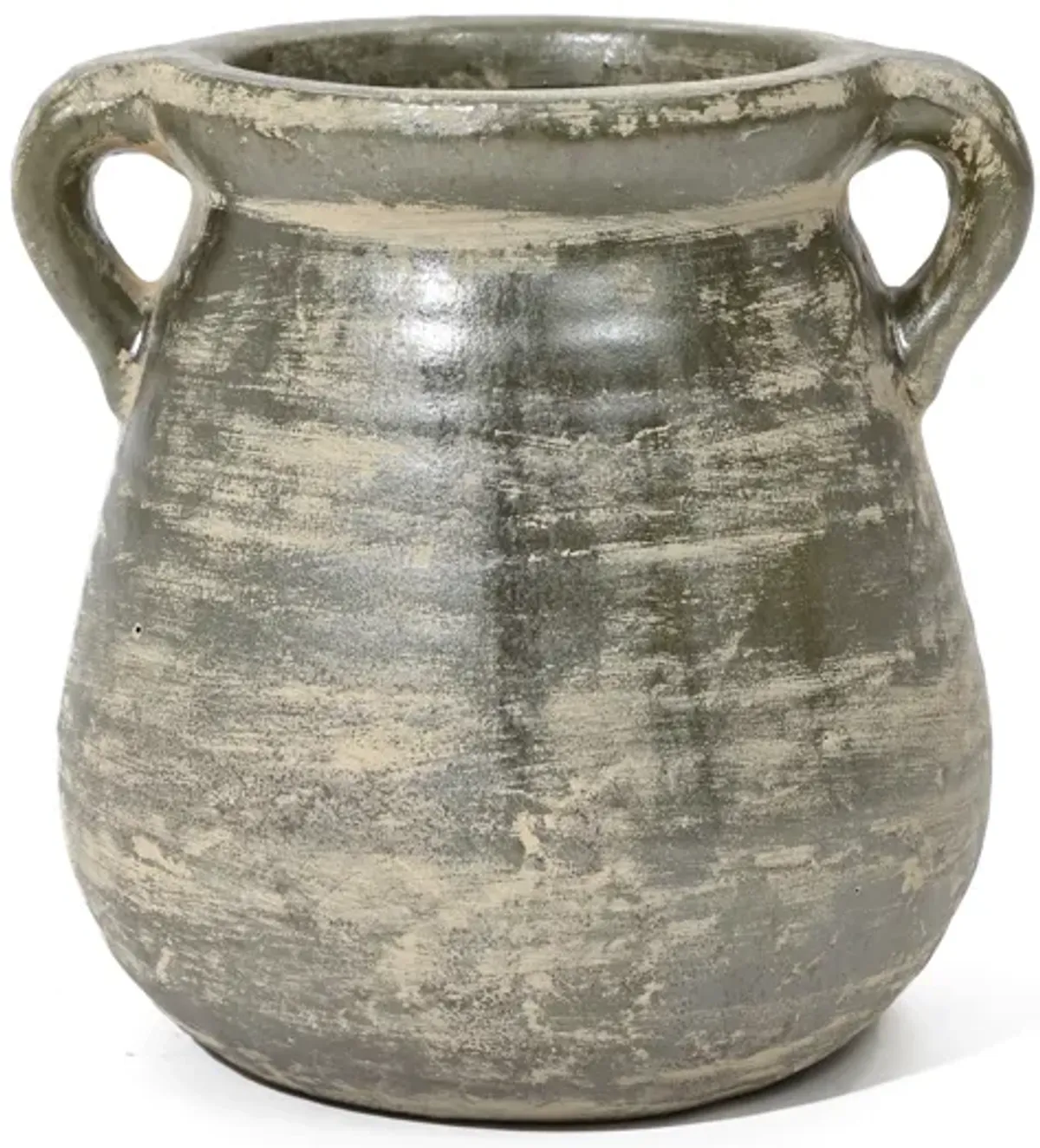 LuxenHome Rustic Farmhouse Brown Jug Terracotta Vase