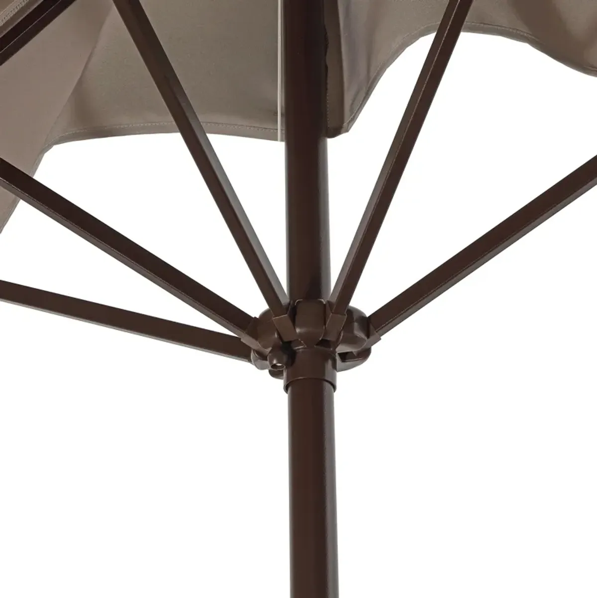 Sidney Classic MidCentury Rectangular Half Market Patio Umbrella with Crank, Wind Vent and UV Protection