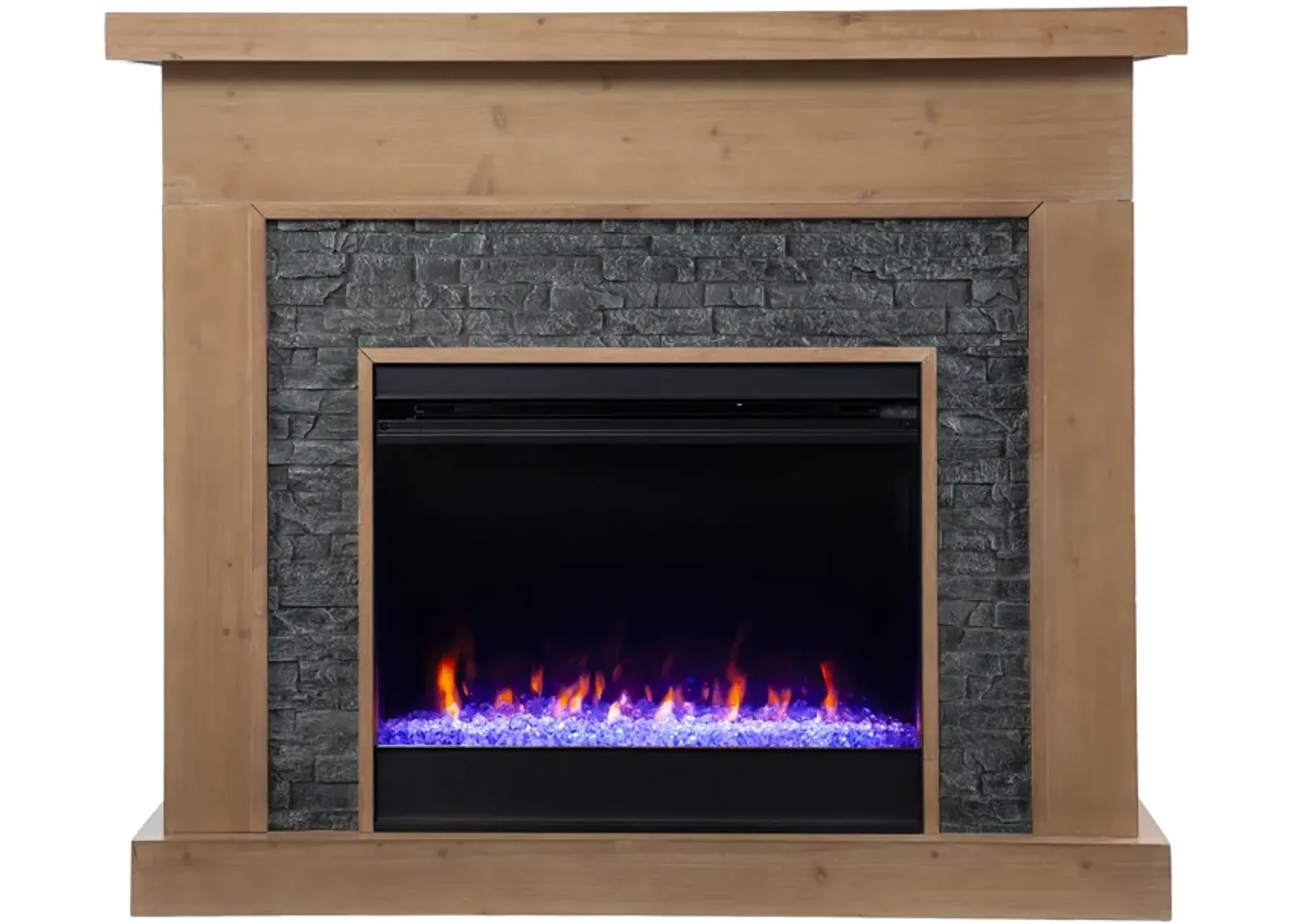 Barbe Elecetric Color Changing Fireplace