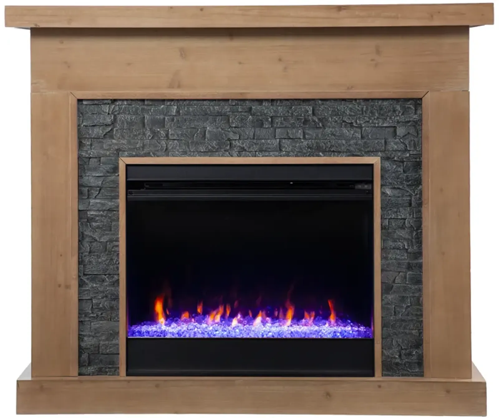 Barbe Elecetric Color Changing Fireplace