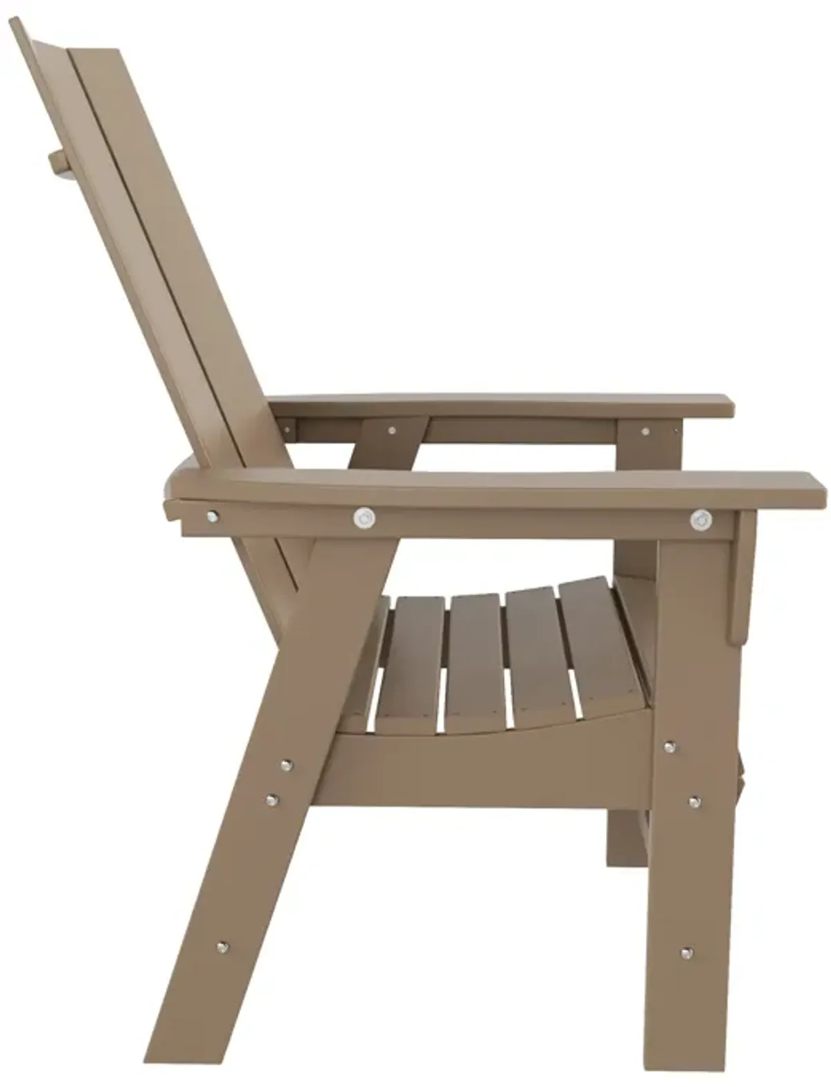 WestinTrends Outdoor Patio Modern Adirondack Dining Chair