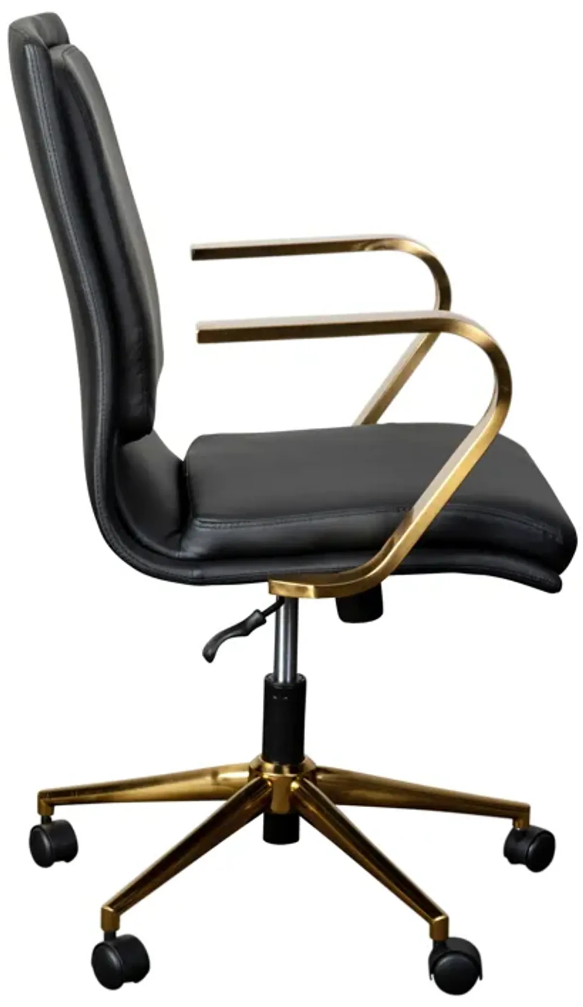 James Mid-Back Designer Executive Office Chair with Base and Arms