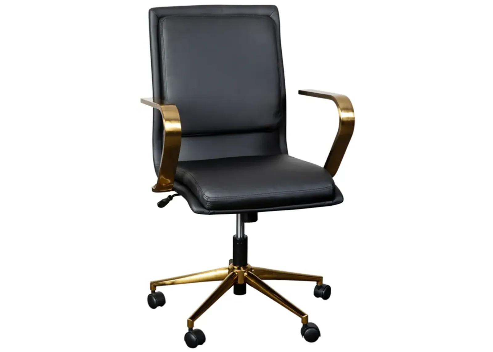 James Mid-Back Designer Executive Office Chair with Base and Arms