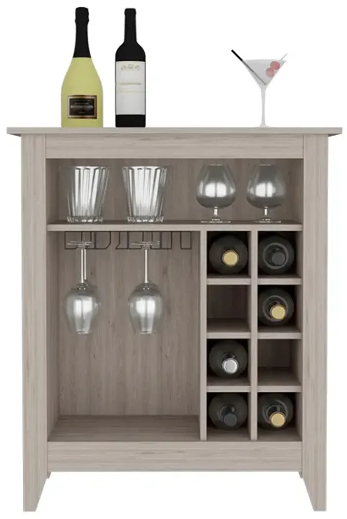 Bar Cabinet Castle, Living Room, Light Gray