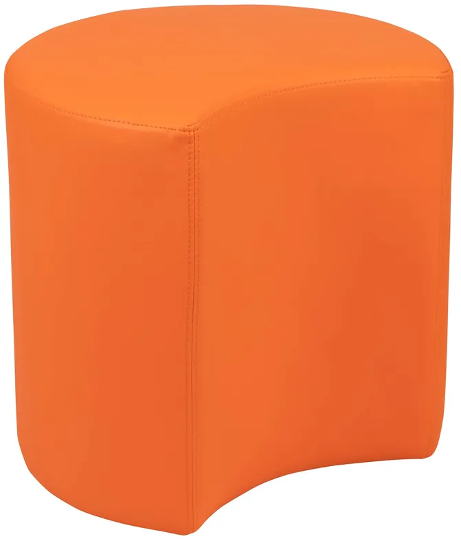 Flash Furniture Nicholas Soft Seating Flexible Moon for Classrooms and Common Spaces - 18" Seat Height (Orange)