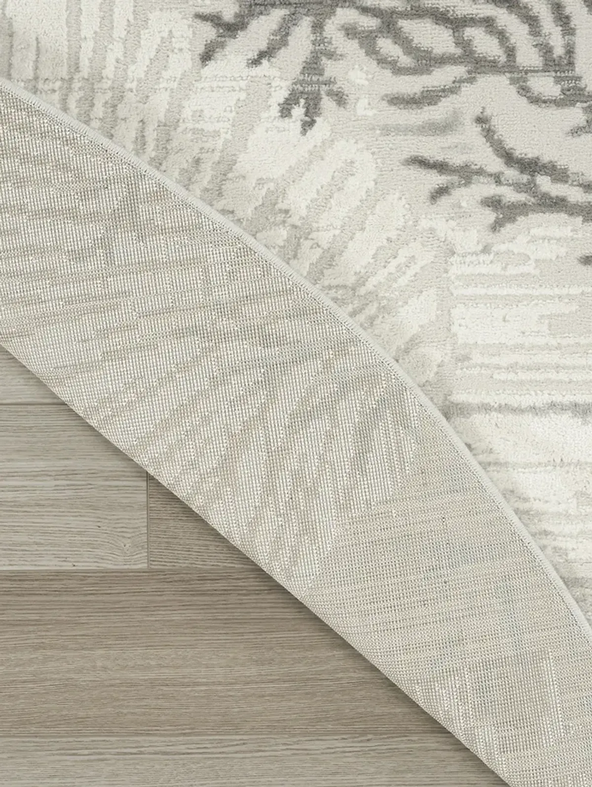 Seaside SDS04 Ivory/Gray/Blue 5'3" x Round Rug