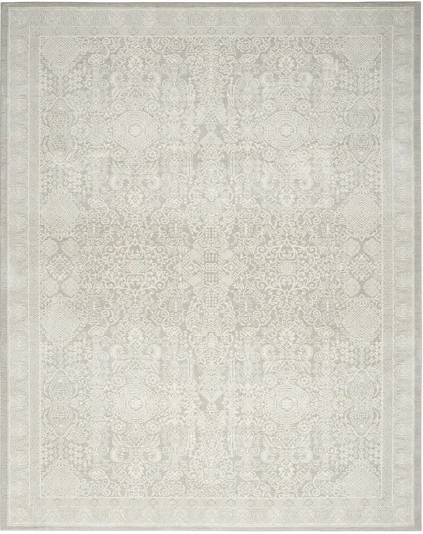 Eco Cycle ECY01 Silver/Ivory 9' x 12' Rug