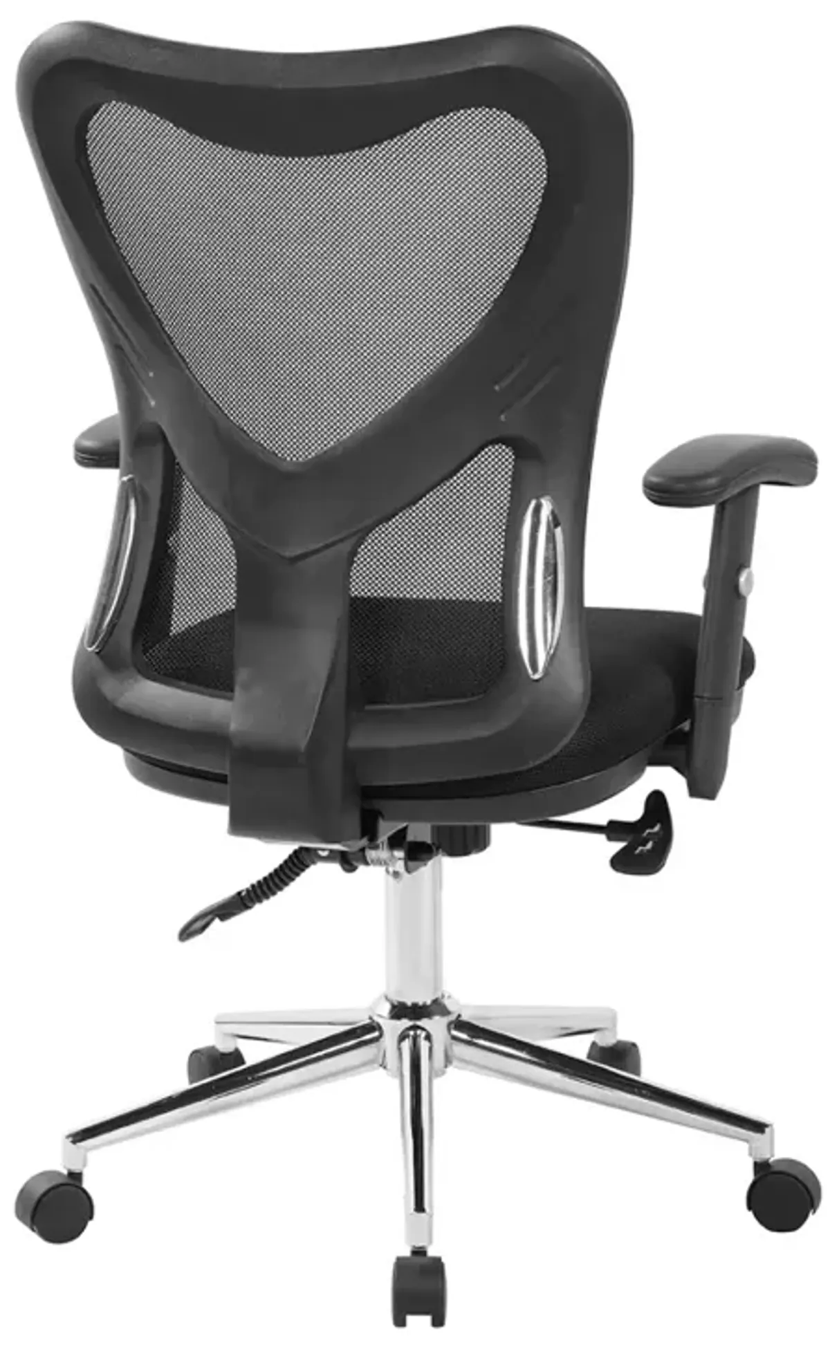 High Back Mesh Office Chair With Chrome Base, Black