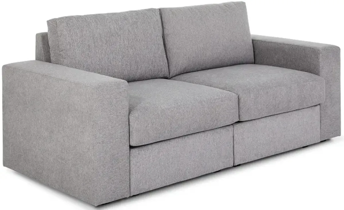 Flex Pebble Loveseat with Wide Arm
