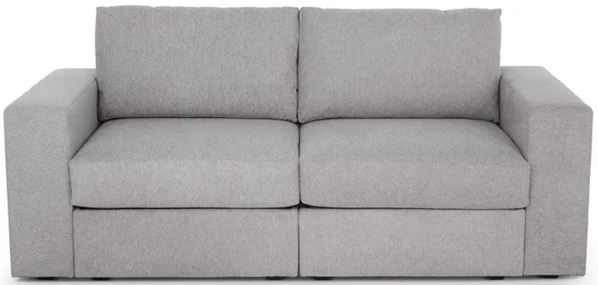 Flex Pebble Loveseat with Wide Arm