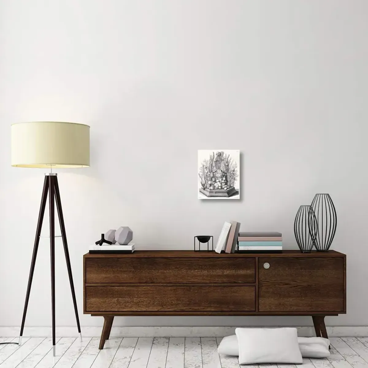 Ad. vivim Sculpsit-Canvas Art-13.6x16