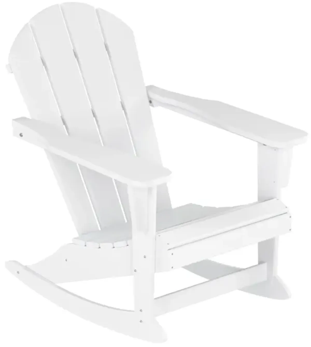 WestinTrends 3-Piece Outdoor Patio Rocking Adirondack Chairs with Side Table Set